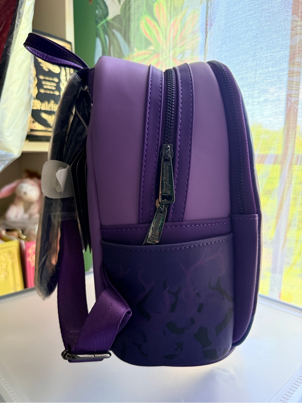 Loungefly Disney Maleficent Mini Backpack NWT - Picture 4 of 5